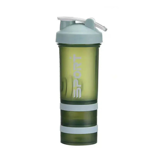 450ml Three-Layer Plastic Protein Shaker Bottle