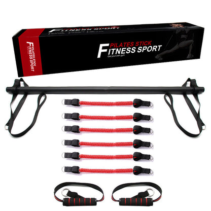 Pilates Bar Kit with Resistance Bands – Portable Home Workout & Stretching Equipment