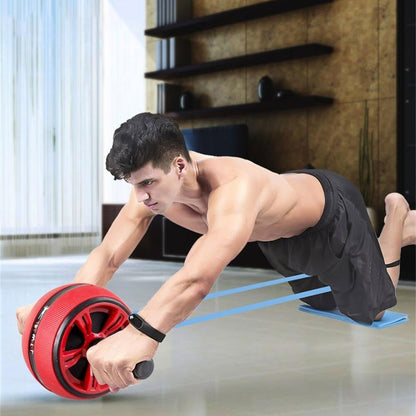 Silent TPR Ab Roller – Core & Belly Workout Trainer for Home Gym