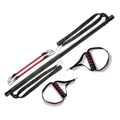 Pilates Bar Kit with Resistance Bands – Portable Home Workout & Stretching Equipment