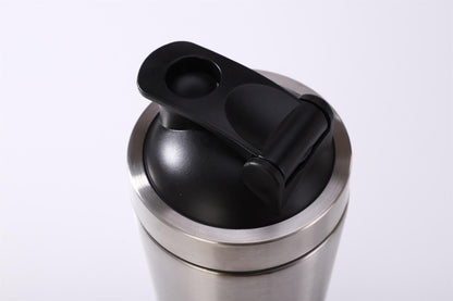 304 Stainless Steel Protein Shaker Bottle with Lid & Shake Ball