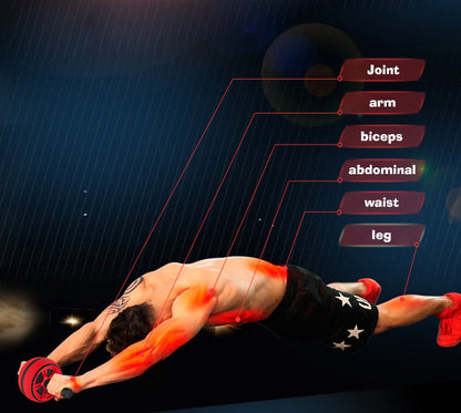 Silent TPR Ab Roller – Core & Belly Workout Trainer for Home Gym