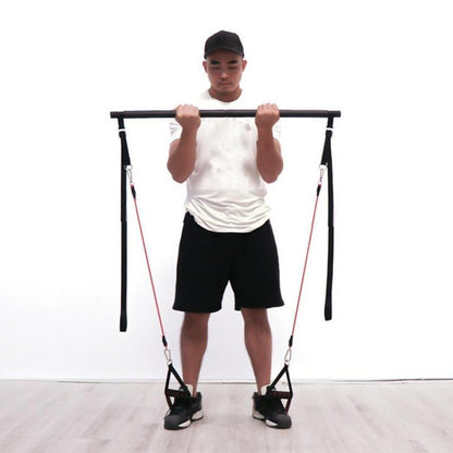 Pilates Bar Kit with Resistance Bands – Portable Home Workout & Stretching Equipment