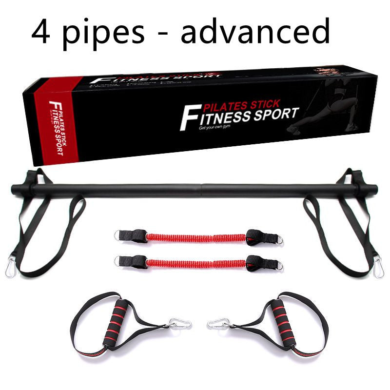 Pilates Bar Kit with Resistance Bands – Portable Home Workout & Stretching Equipment