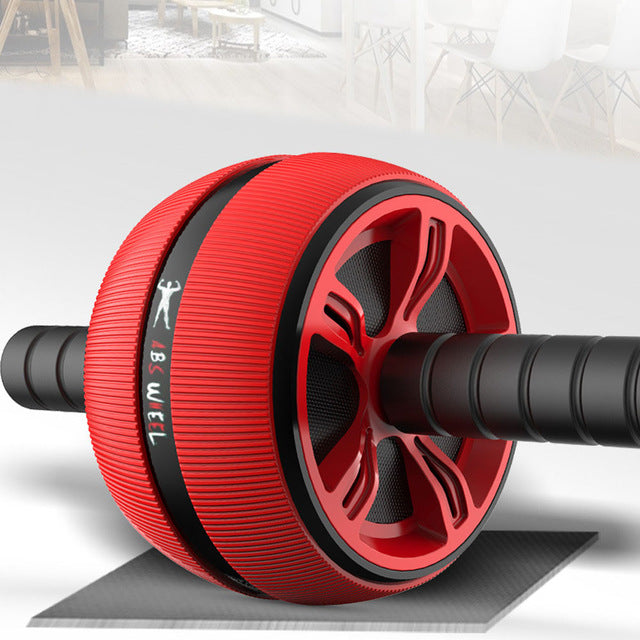 Silent TPR Ab Roller – Core & Belly Workout Trainer for Home Gym