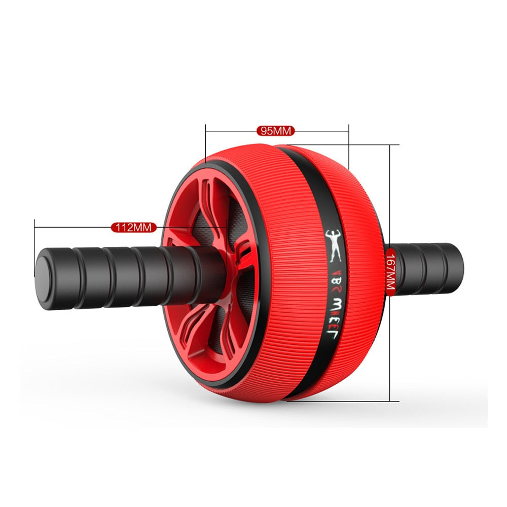 Silent TPR Ab Roller – Core & Belly Workout Trainer for Home Gym