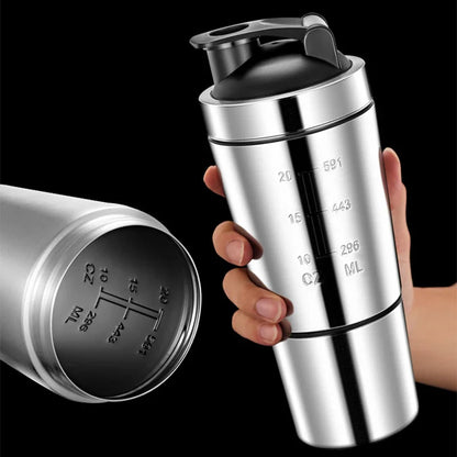 Insulated Protein Shaker with Detachable Layer