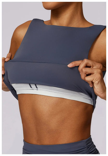 Elevate Activewear: Seamless Leggings & Top Set