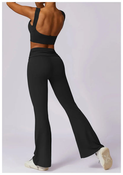 Elevate Activewear: Seamless Leggings & Top Set