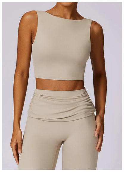 Elevate Activewear: Seamless Leggings & Top Set
