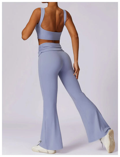 Elevate Activewear: Seamless Leggings & Top Set