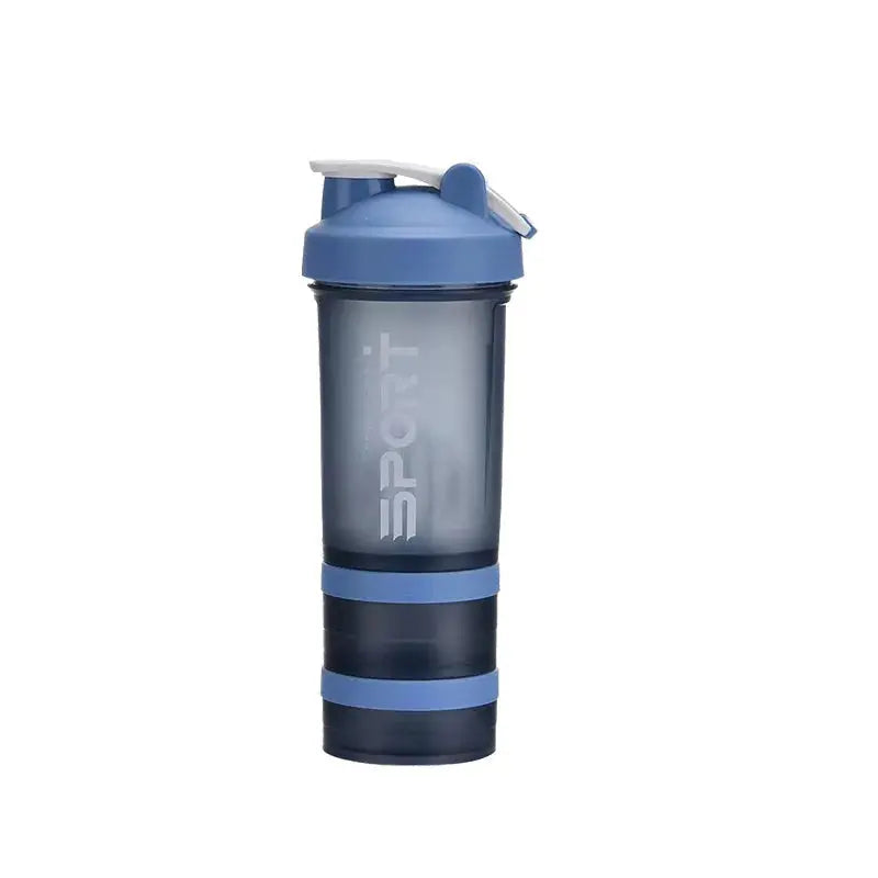 450ml Three-Layer Plastic Protein Shaker Bottle