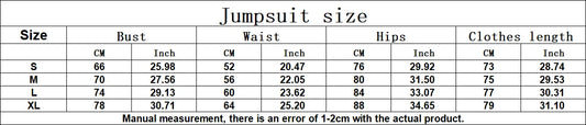 Women Jumpsuit Sleeveless Slim Activewear