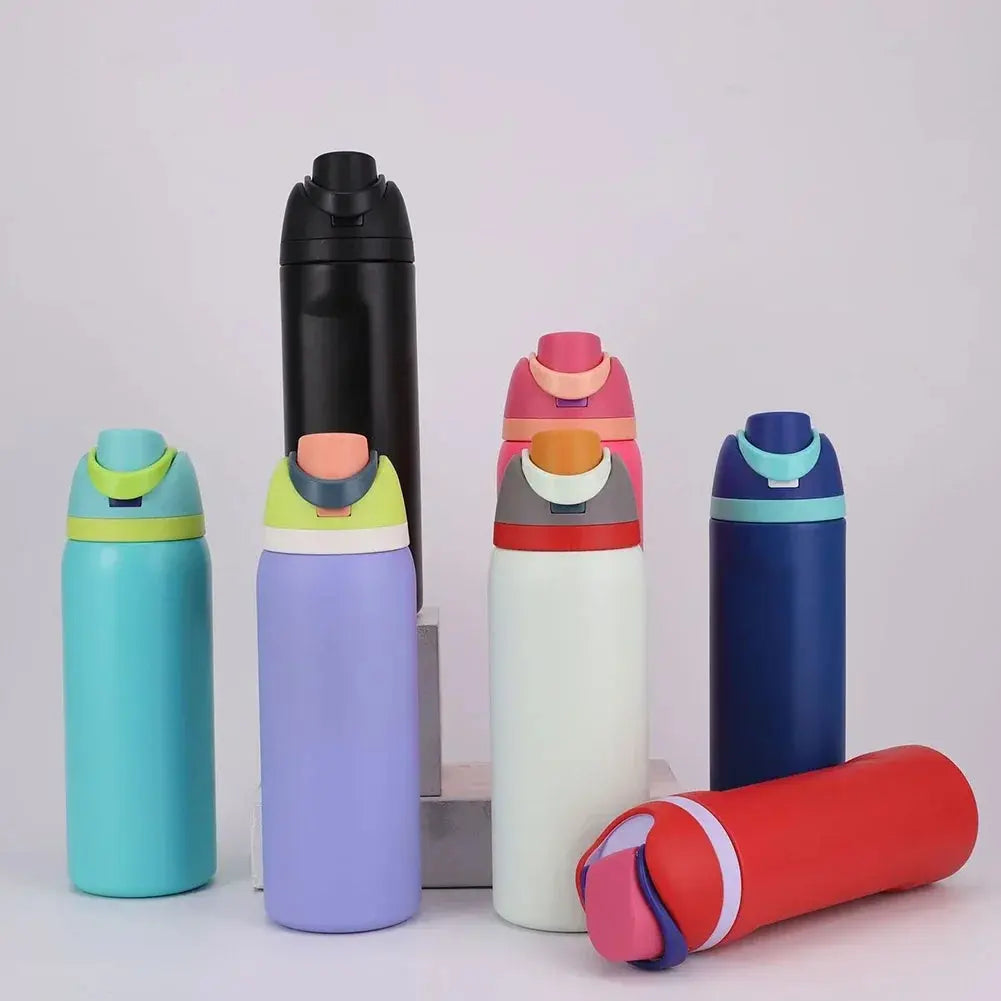 24/32oz Double-Walled Stainless Steel Water Bottle
