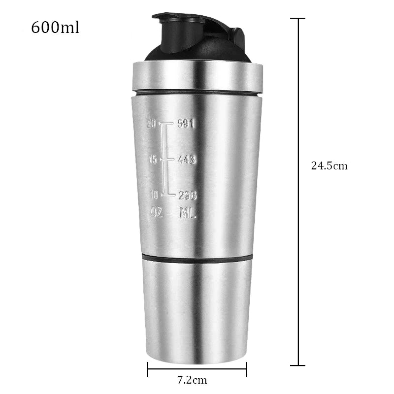 Insulated Protein Shaker with Detachable Layer