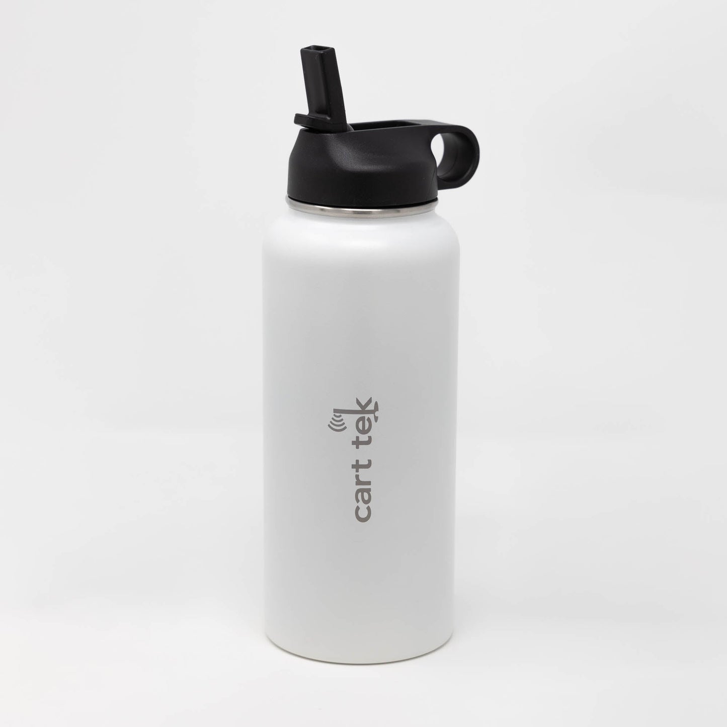 White Cart Tek 32oz Thermos Cup & XL Drink Holder Combo