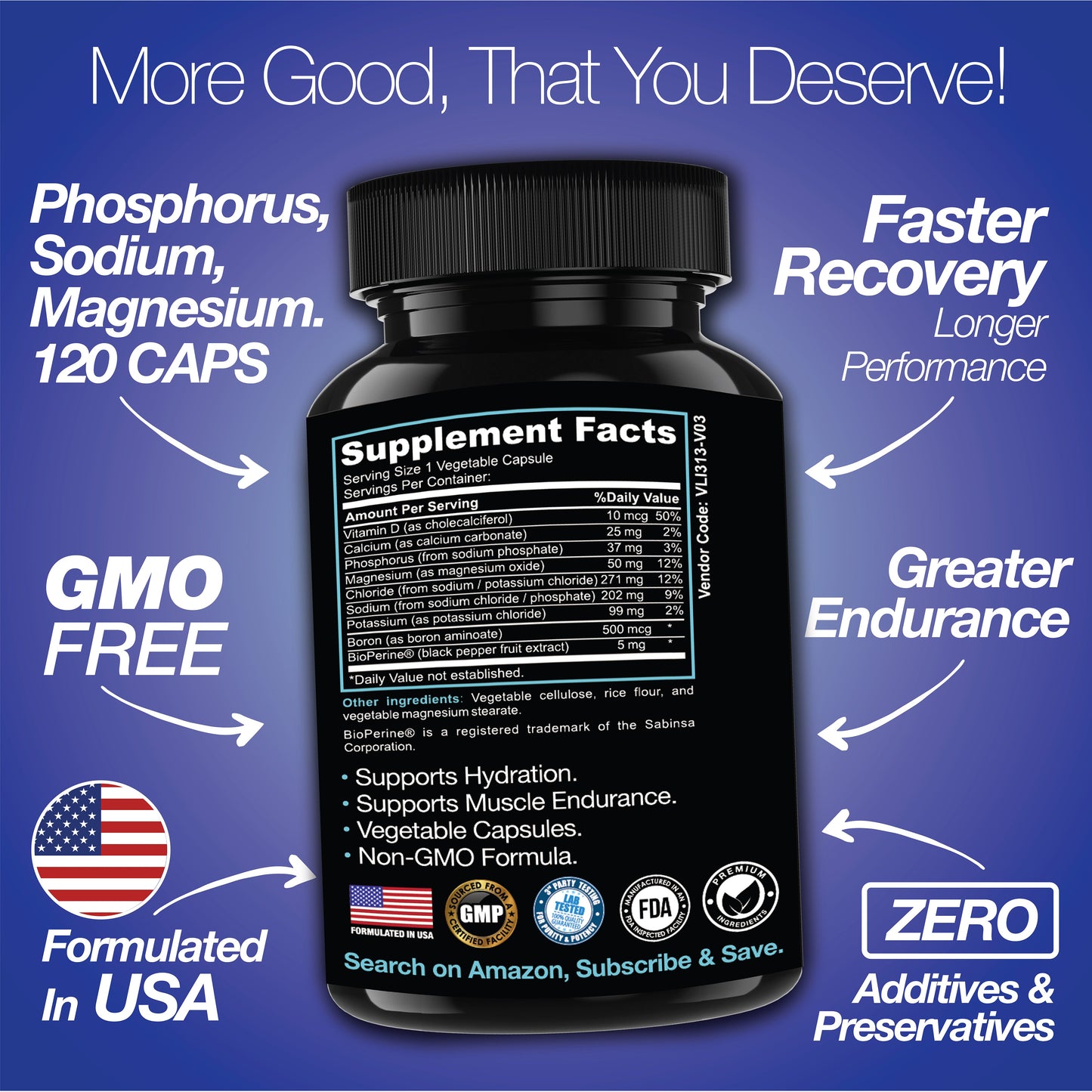 Rapid Rehydr8 Electrolyte Capsules – Hydration, Cramp & Recovery Support (100ct)
