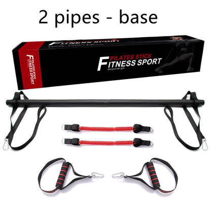 Pilates Bar Kit with Resistance Bands – Portable Home Workout & Stretching Equipment