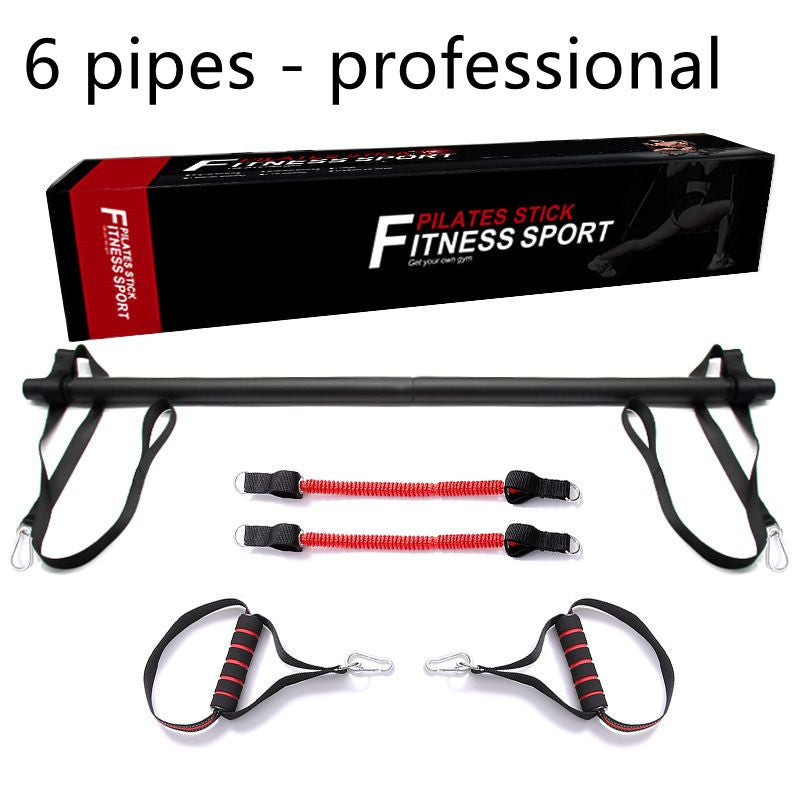 Pilates Bar Kit with Resistance Bands – Portable Home Workout & Stretching Equipment